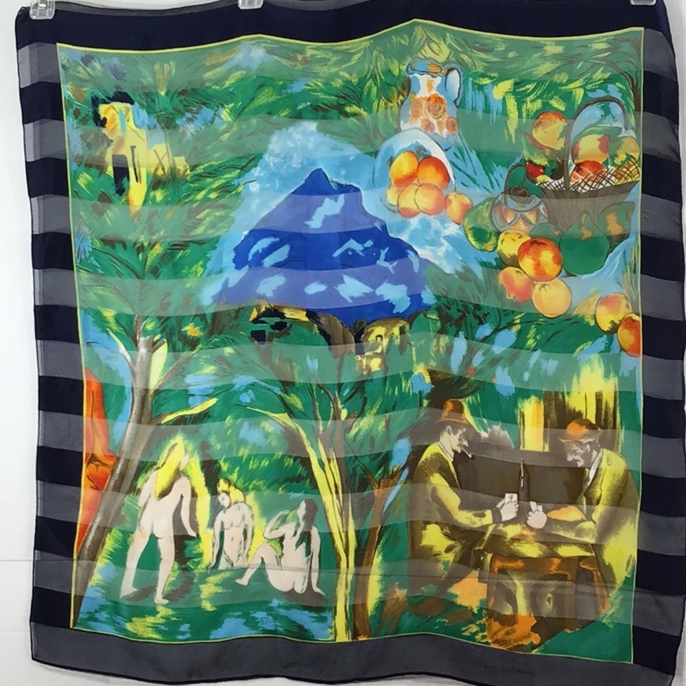 Lahmy colorful vintage Paris scarf Italy